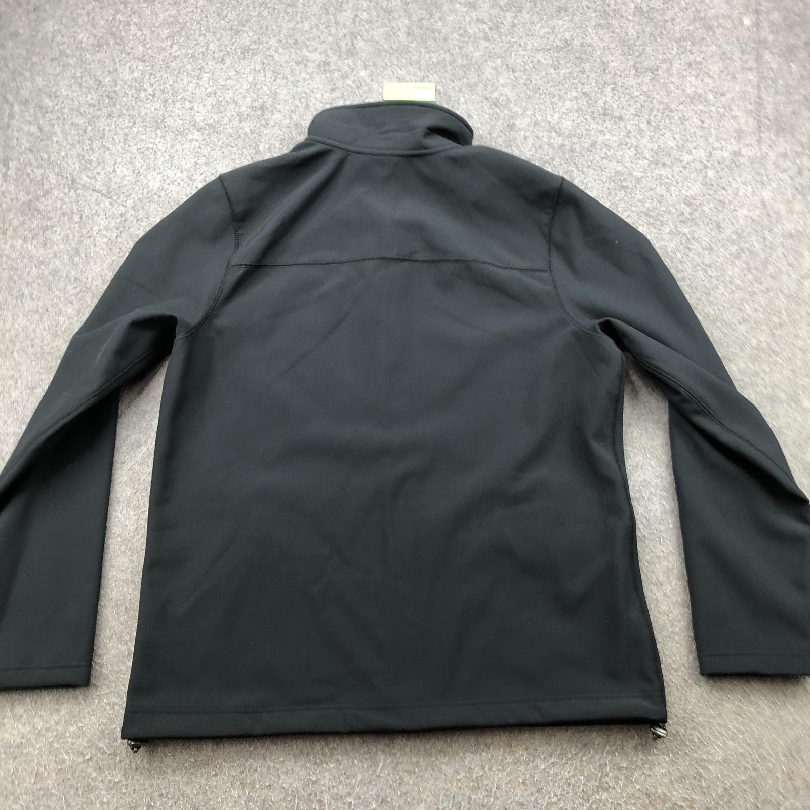 LL Bean Jacket Mens Medium Black Windproof Softsh… - image 8