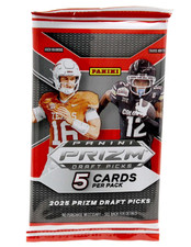 NFL Panini 2025 Prizm Draft Picks Football Trading Card BLASTER Pack 5 Cards