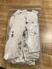 970 PEZZI Etichette bianche stampate formato - 24 MESI
