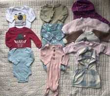 Baby Girl 0-3 Months 11 Piece Lot Mixed NWT NWOT EUC GUC Carters Disney  Others