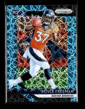 Royce Freeman RC: 2017 Panini Prizm Prizms Lazer Parallel Rookie Card #224. rookie card picture