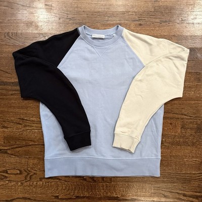 JW Anderson  Bluebird  Colorblock Pullover Crewneck Sweatshirt JE05919F   XL