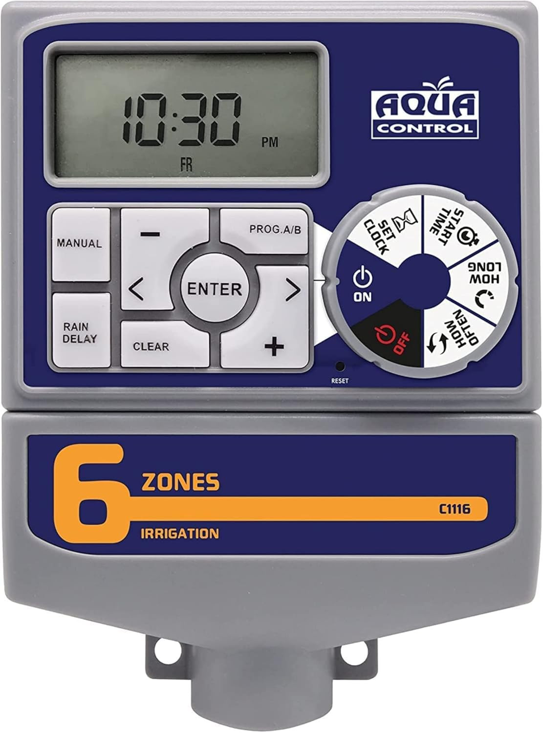 Centralina Irrigazione Eco-Smart 6 Zone con Trasformatore e LCD