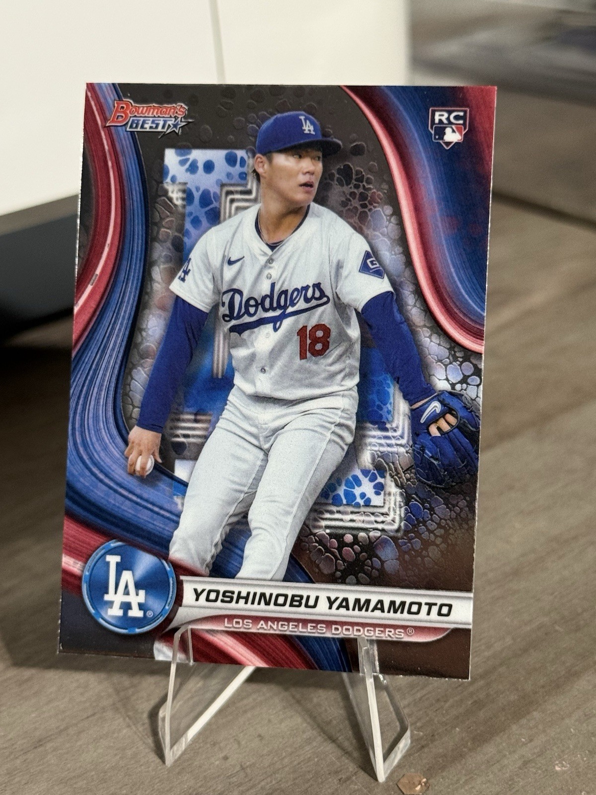 Topps 2024 Bowman's Best Yoshinobu Yamamoto Rookie Base #34 Dodgers Baseball