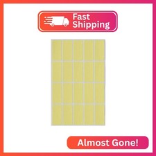 Royal Green Pastel Yellow Rectangle Labels, 40 x 19mm, 2000 Pack
