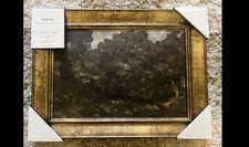 Moody Trees Threshold Studio McGee Framed Art Canvas 16x12 Inches