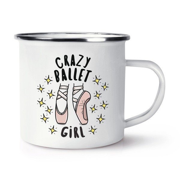 VerrüCkte Ballett MäDchen Stars Emaille Becher Tasse Ballerina Tanzende Lustig-image