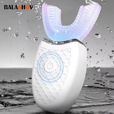 Intelligent Sonic Electric U-Shape Toothbrush 360 Degree USB Rechargeable