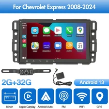 For Chevrolet Express Van 2008-2024 Android13 Apple CarPlay Car Radio Stereo GPS