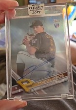  2017 Topps Clearly Authentic Tyler Glasnow rookie on card autograph auto sealed