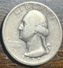 1932-S Washington Quarter FINE Silver 25c