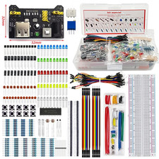 Electronic Components Beginner Kit 830 Hole-Breadboard Kit for Arduino UNO R3 Co