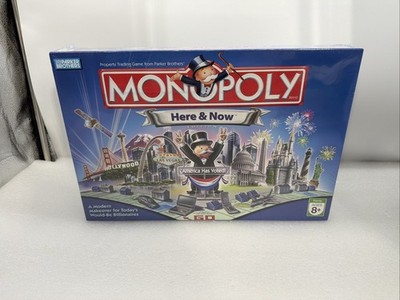 Monopoly Here & Now Edition America Has Voted Board Game NEW SEALED!
