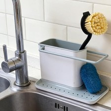 Sink Tidy Caddy – Kitchen Sink Organiser with Removable Drip for Detergent Brush