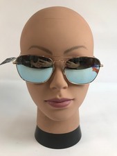 Knockaround Mount Evans Gold Sunglasses Sky Blue Lenses