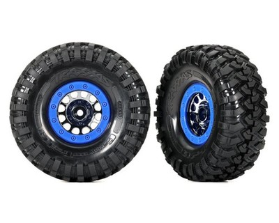 Traxxas Canyon Trail 1.9 Reifen mit schwarz chrome Beadlock Felgen TRX8182A ...