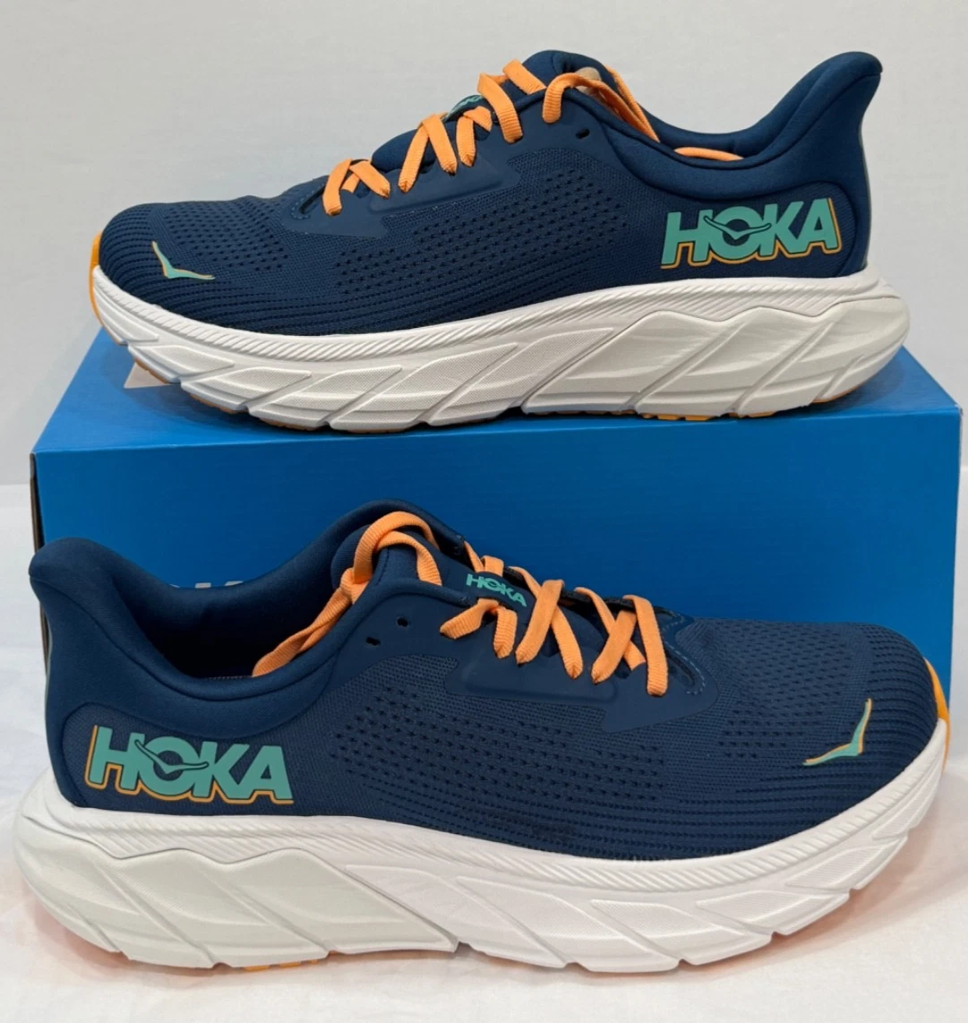 Hoka One One Men Arahi 7 1147850 MTSH Blue Running Shoes Sneakers Size 9.5 D HOKA M ARAHI 7 MTSH MIDNIGHT/SHORELINE main image 4