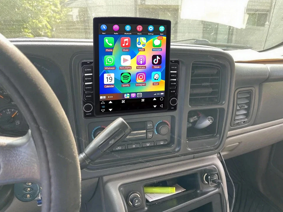 Unidad principal de radio estéreo GPS para automóvil Chevy Avalanche Android 13 CarPlay 2003-2006 Foto 3 de 4