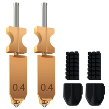 for AD5X Upgraded 0.4mm Hotend Nozzles 2 Packs 3D Printer Assembled Extruder Kit