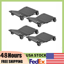 Heavy Duty Car Dolly Set Of 4 - 6000lbs Capacity Anti-skid Vehicle Wheel Dollies Heavy Duty Car Dolly Set Of 4 - 6000lbs Capacity Anti-skid Vehicle Wheel Dollies