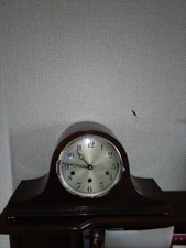 GERMAN 3 CHIME WEST ST MICH WHIT 8 DAY NAPOLEON HAT MANTLE CLOCK V G C WORKING
