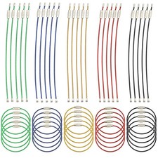 50 Pcs 5.9 Steel Wire Keychain Colored Nylon Coated Stainless Steel Metal Wire