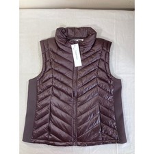 Calvin Klein Mens Rich Brown Chevron Quilted ...