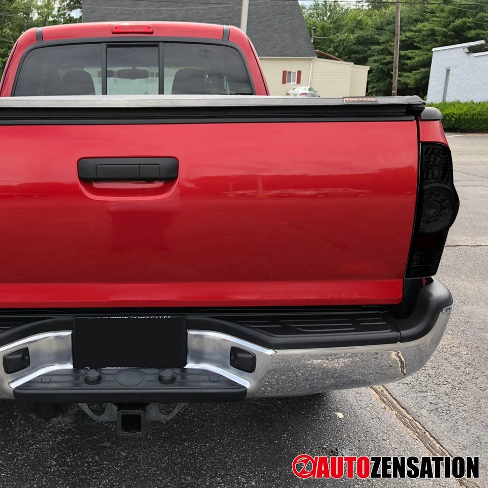 Dark Smoke Tail Lights Fits 2005-2015 Toyota Tacoma LED Brake Lamps Left+Right Foto 2 de 4