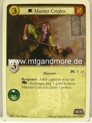 A Game of Thrones - 1x Maester Creylen  #024 - Forging the Chain