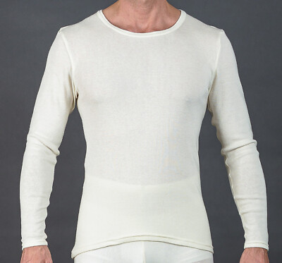 Angora Herren langarm Unterhemd B-Ware