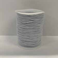 White EuTengHao 1.5 Nylon Elastic Cord for Bracelet 50 Meters/yards