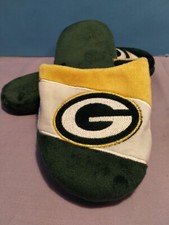 Green Bay Packers Team NFL Youth Colorblock Slide Slippers, Size L 5-6