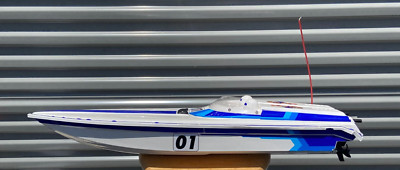 Bateau Radiocommandé Traxxas Nitro Vee – Vintage, échelle 1:10, Moteur Nitro
