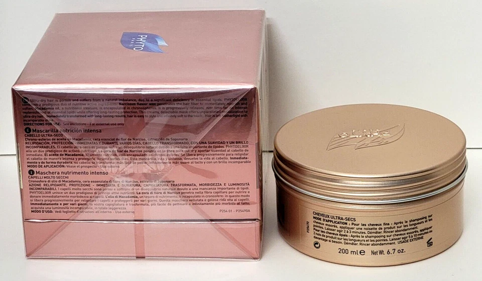 MASCARILLA NUTRICIÓN INTENSA FITOELIXIR PHYTOELIXIR 6,7 OZ (TOTALMENTE NUEVA EN CAJA SELLADA) Foto 4 de 4