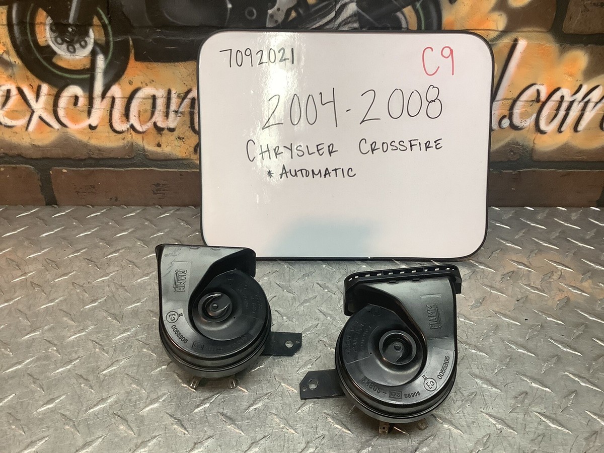 04 05 06 07 08 CHRYSLER CROSSFIRE FRONT LEFT RIGHT HORNS LOW