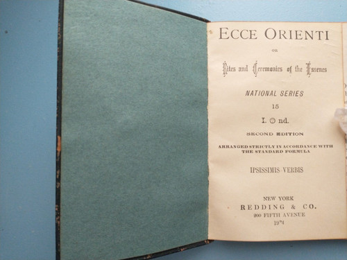 KAEO Knights Ancient Essenic Order ESSENES (Masonic,Templar)