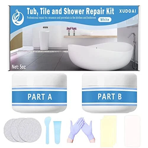 Bathtub Repair Kit 5oz White Ceramic Tiles Acrylic Repair Kit eBay