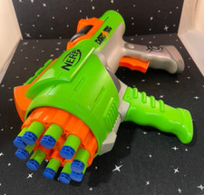 Nerf Green Dart Tag Hyperfire Rotating 10 Barrel Blaster 2005 Hasbro