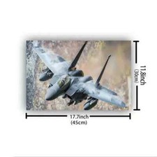 1 Piece Wooden FrameF-15 Eagle Fighter Picture Military MLB301520