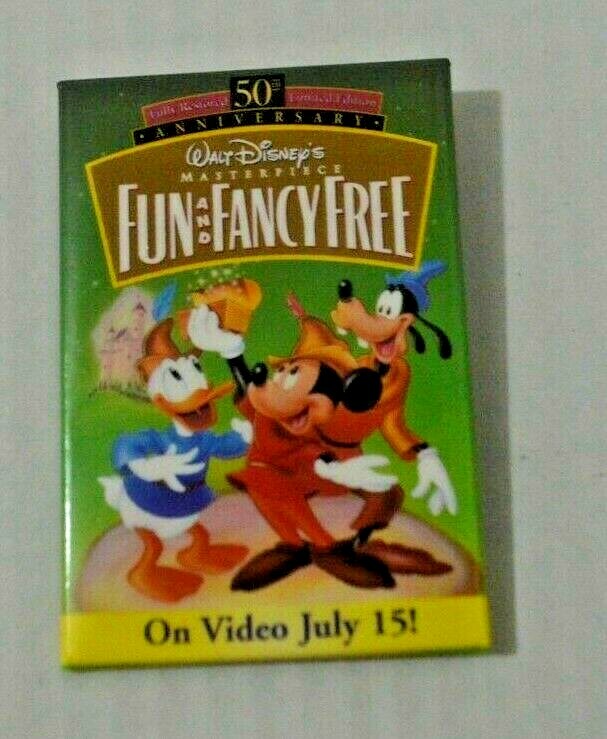 Disney Fun and Fancy Free 50th Anniversary Pinback Button