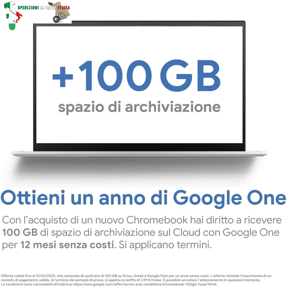 ASUS Chromebook CX1 CX1400CKA, Notebook 14" Anti-Glare, Intel Celeron N4500, RAM - Immagine 3 di 4