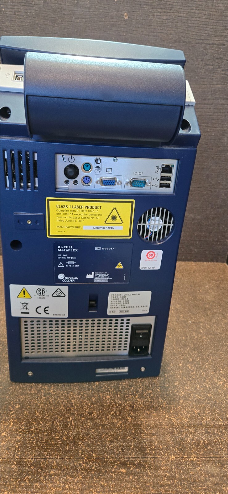 Beckman Coulter Vi-CELL MetaFLEX Bioanalyte Cell Culture Chemistry Analyzer