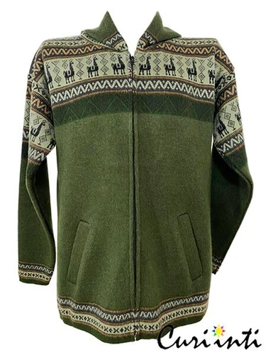 WHOLESALE LOT OF 5 HOODED ALPACA PAULA CARDIGANS JACKETS SIZES: XL 9V