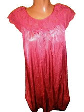 NWT Vintage Gilead Hot Pink 100 Nylon Short Nightgown sz Small