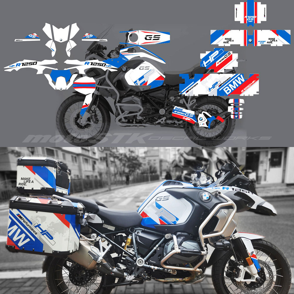 BMW R1250 / R1200 GS Adventure motorcycle stickers decals graphics set ...