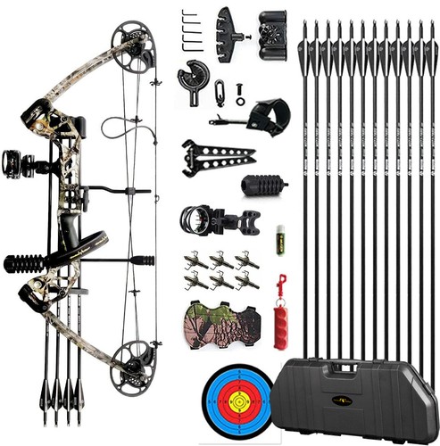 Evercatch 20-65LBS Compound Bow Archery Sports Hunting Targeting RH & LH - Picture 4 of 11