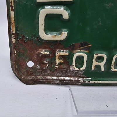 Vintage 1968 State of Georgia GA License Plate Tag Motorcycle