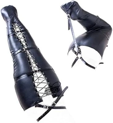 SIXFEELINGS Meerjungfrau Schwanz Beine Gebunden Leder Fesselgurte Bondage Schellen Res