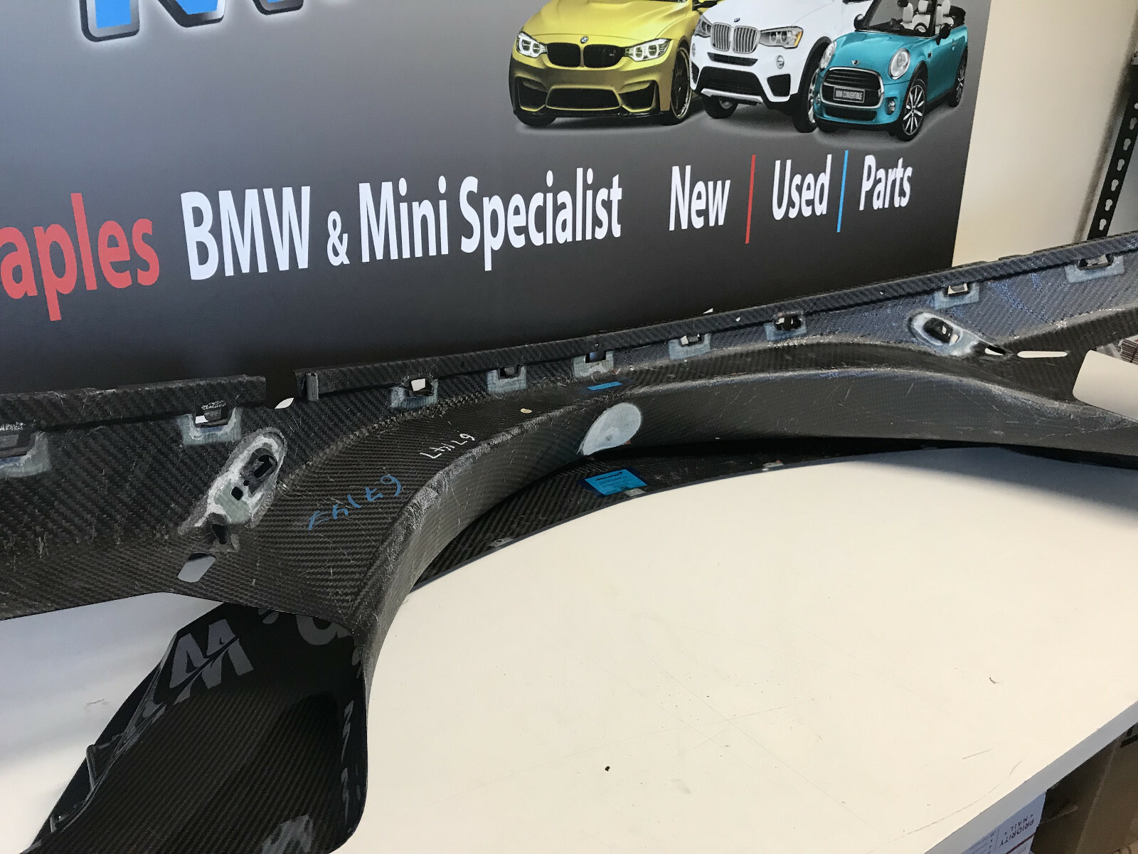 MCLAREN 570GT CARBON FIBER BUMPER SPLITTER NEW OEM 13A3324MP