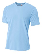 A4 Youth 100 Polyester Short Sleeves Moisture Wicking Spun Poly Tee NB3264 S-XL